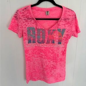 Roxy Vibrant Pink Tee